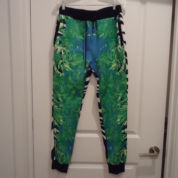 Jungle Zebra Print Versace Men's Set 2 pc Pants Hoodie RN# V00238-11562 S - Picture 2 of 12
